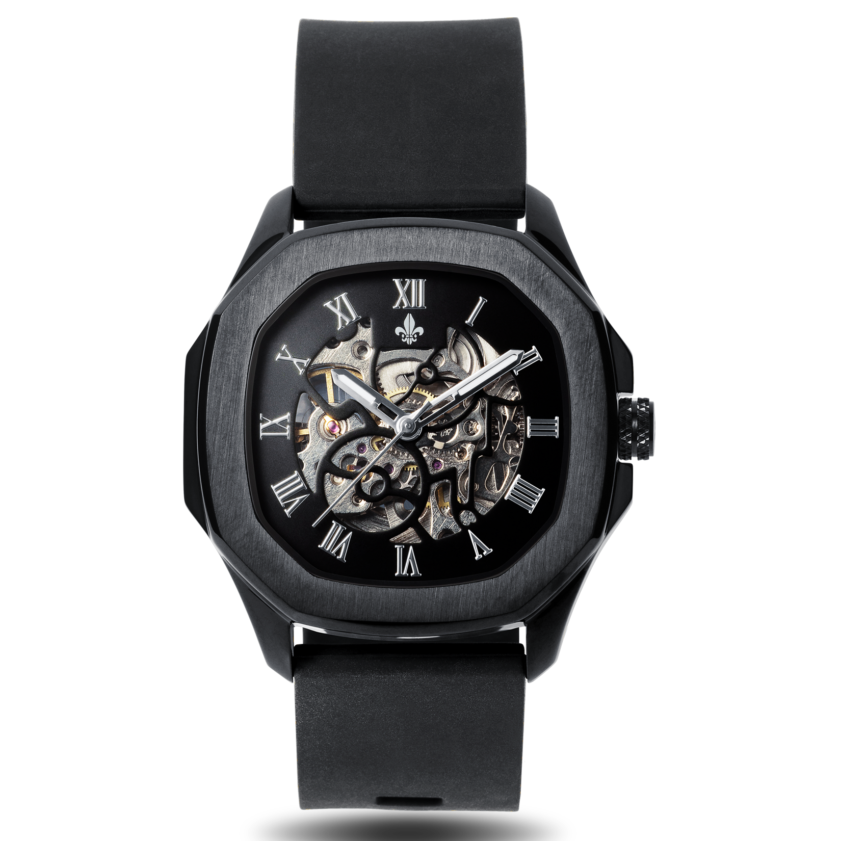 The Avalon Black + Grey Camo Strap