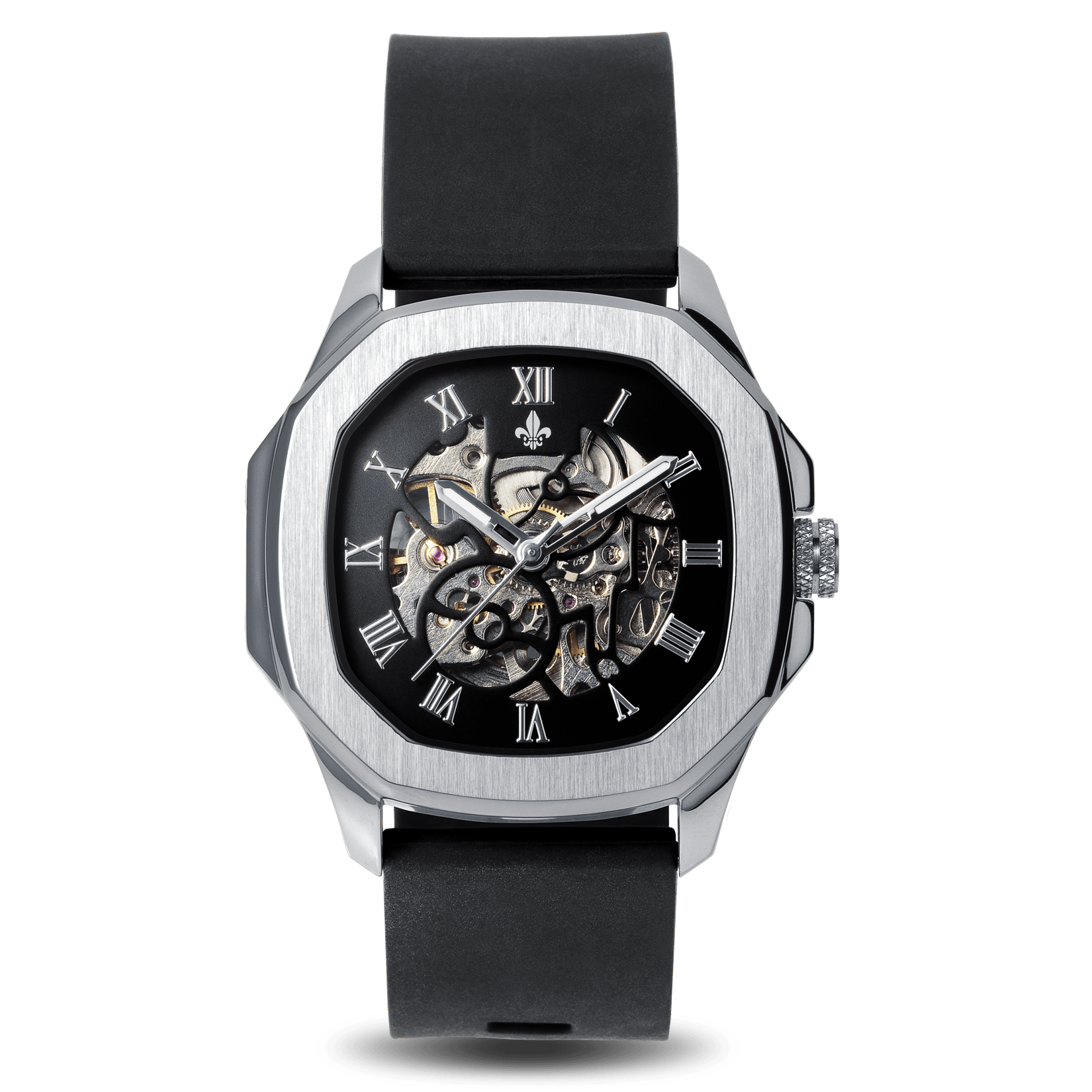 The Avalon Silver + Silver Mesh Strap