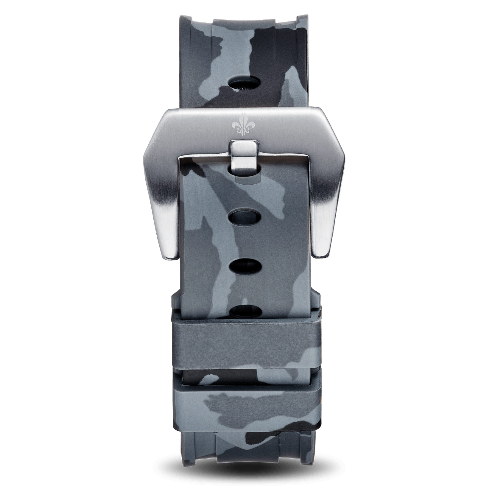 Grey Camo Strap With Silver Buckle