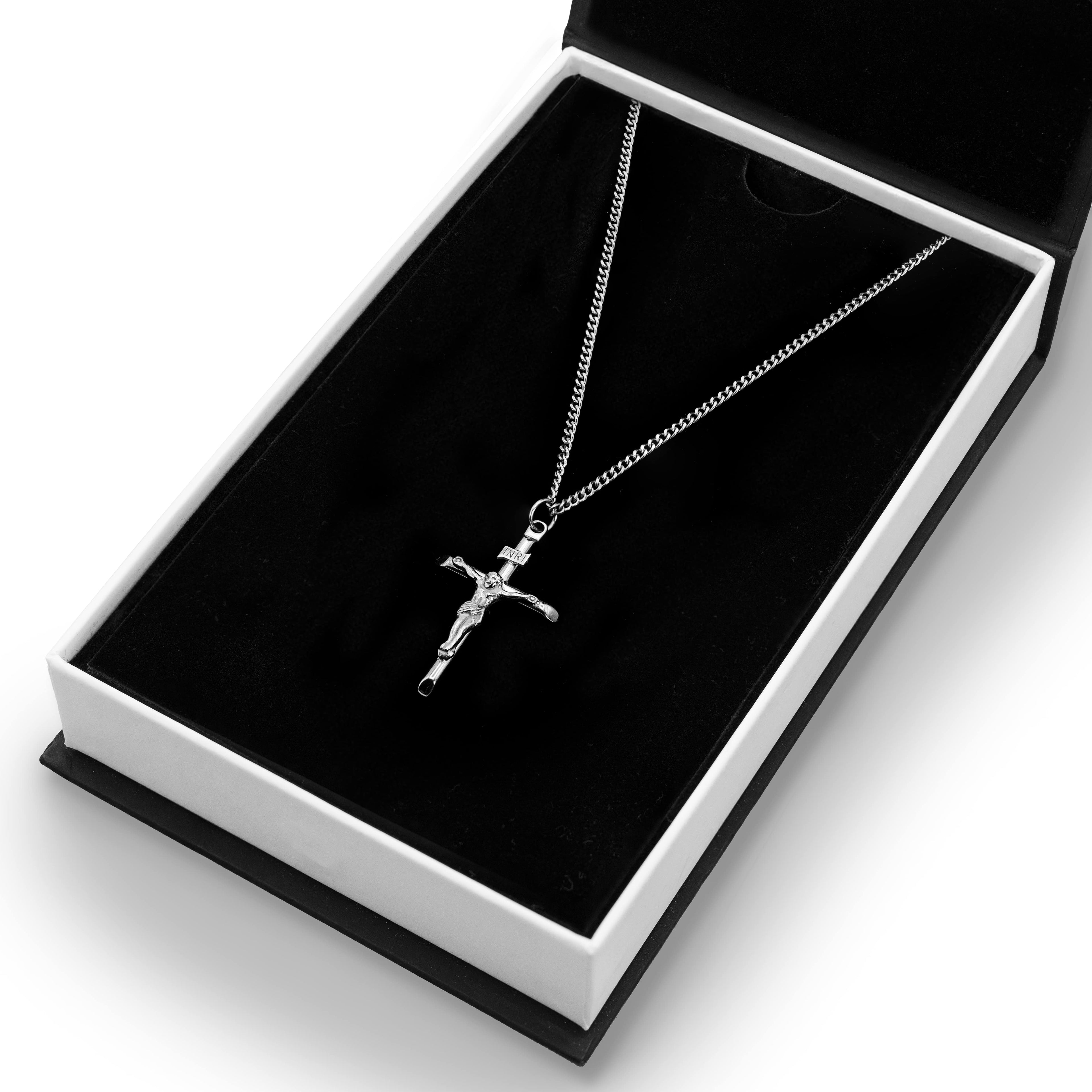 The Silver Crucifix Pendant - Essentials Collection