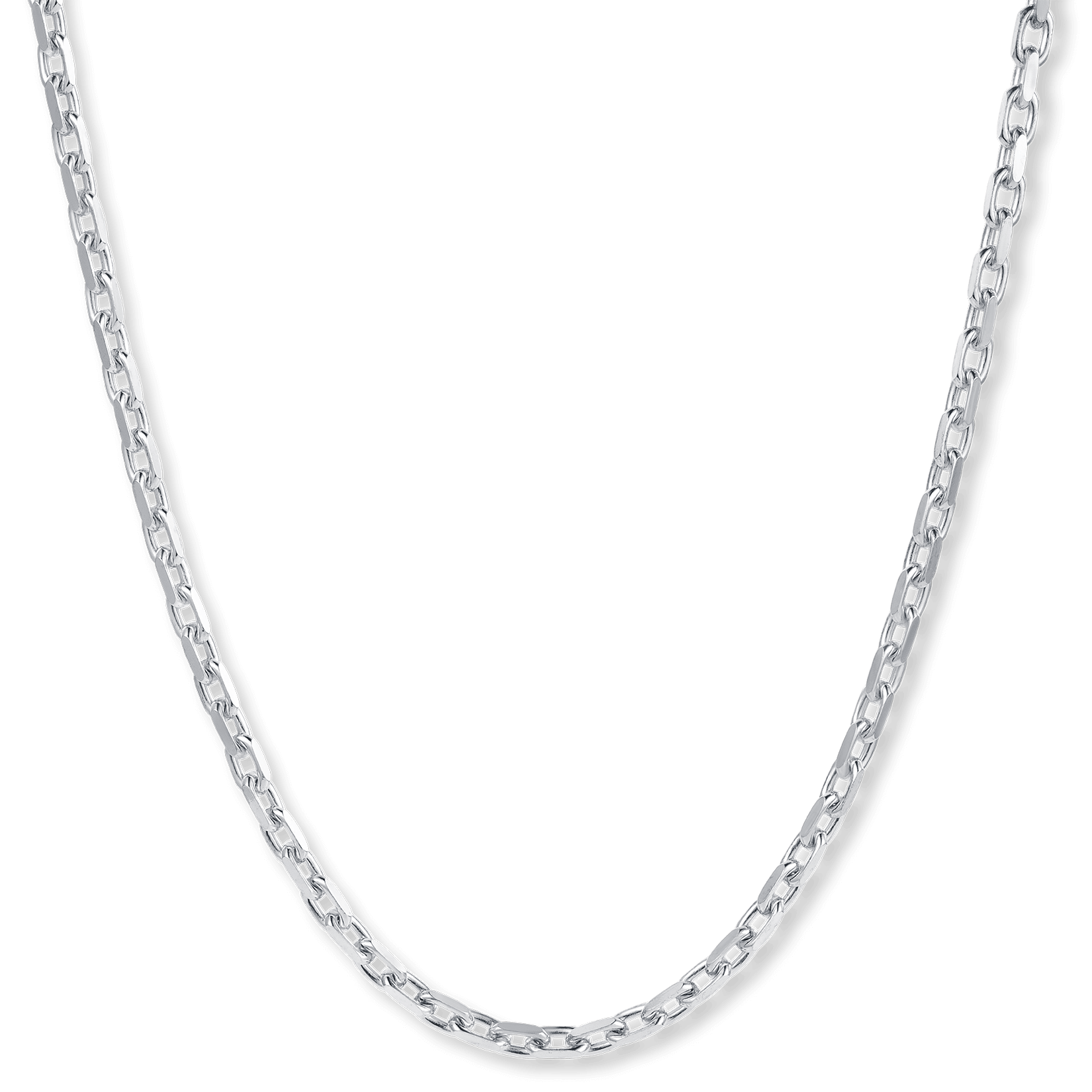 The Silver Anchor Necklace - Italian Collection