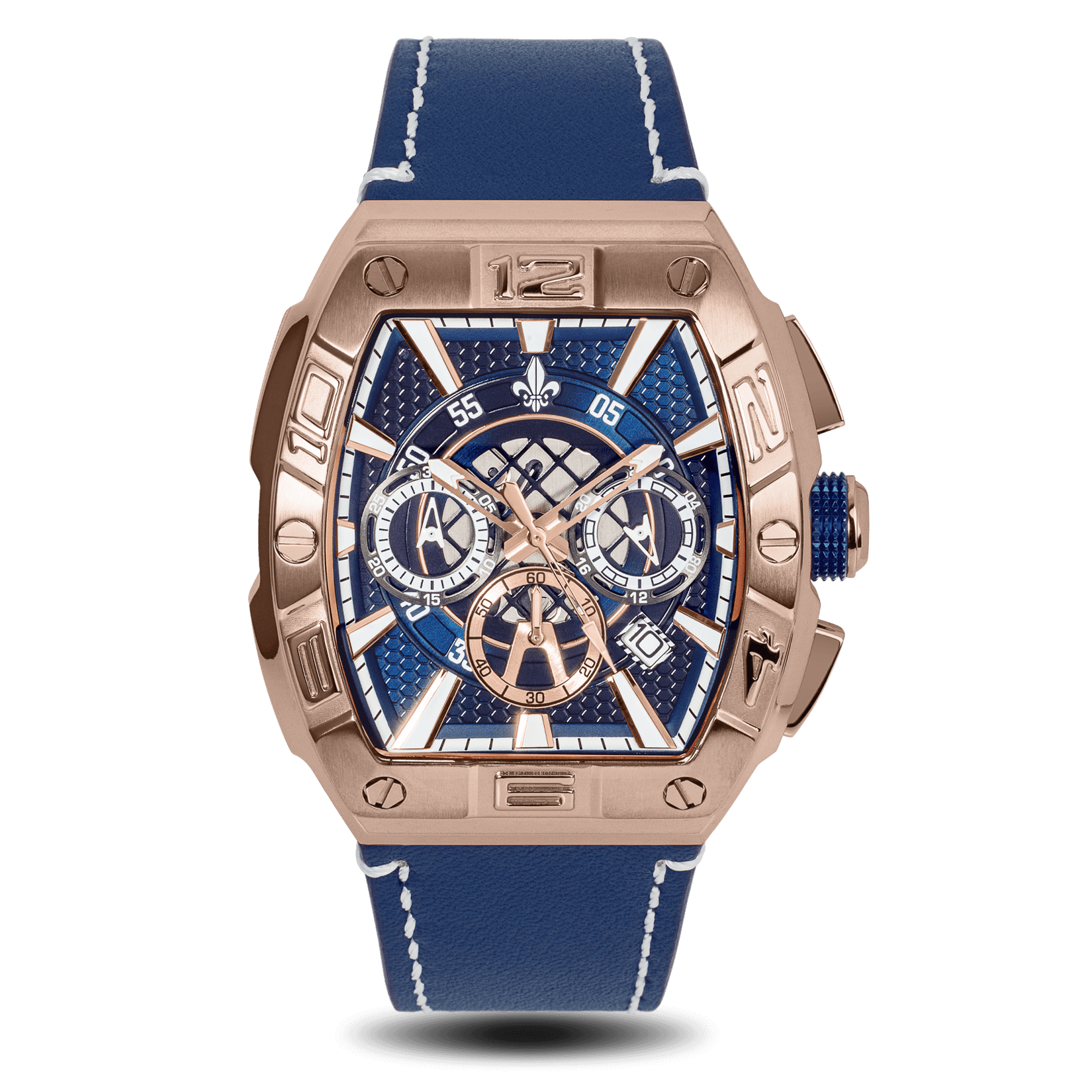 The Intrepid Chronograph - Rose Gold / Blue