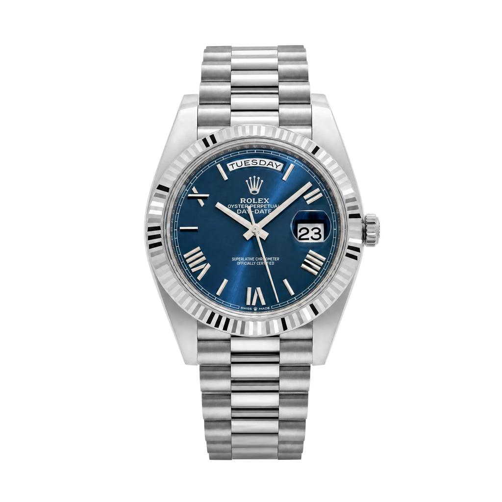 Lorinco Day Date - Green Silver