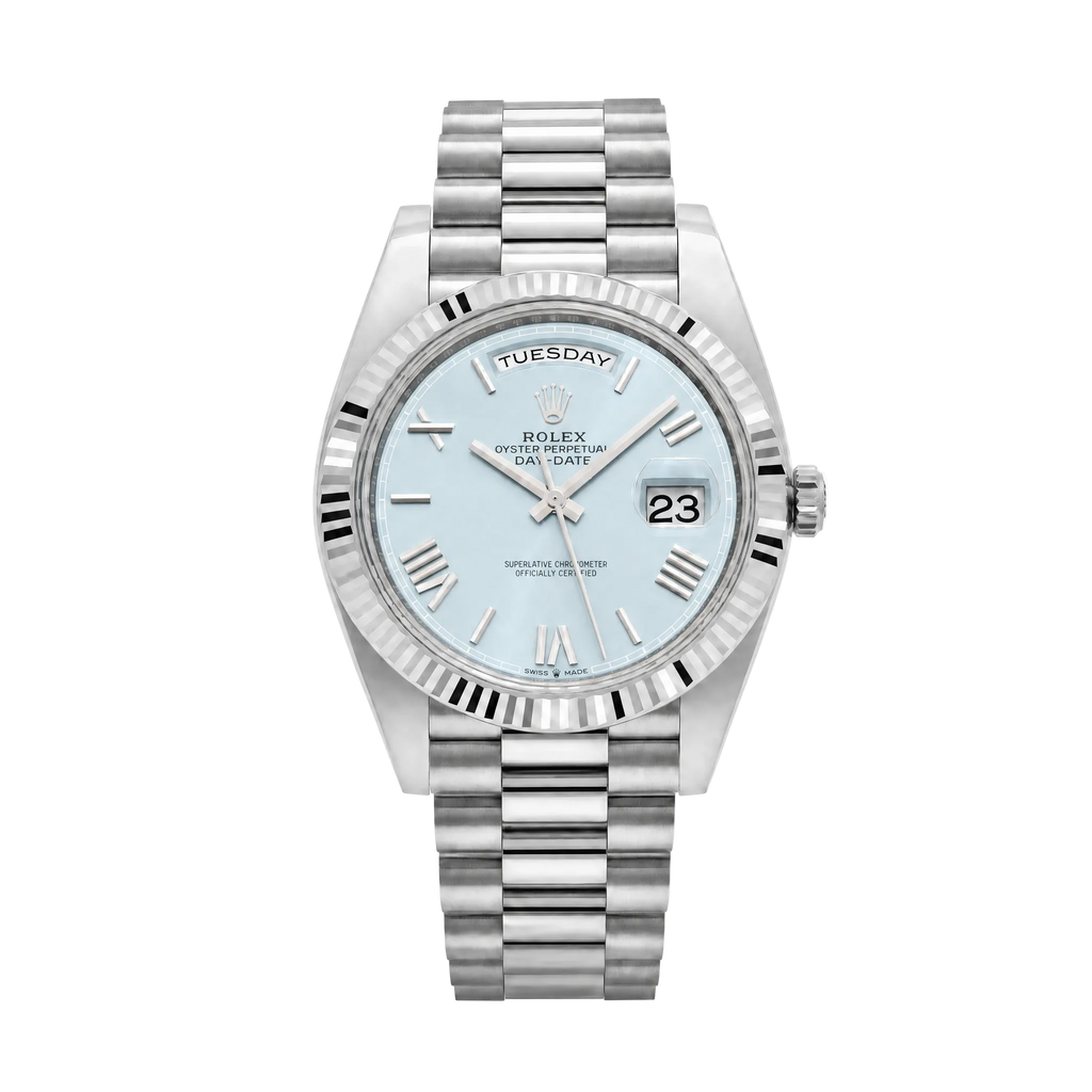 Lorinco Day Date - Green Silver