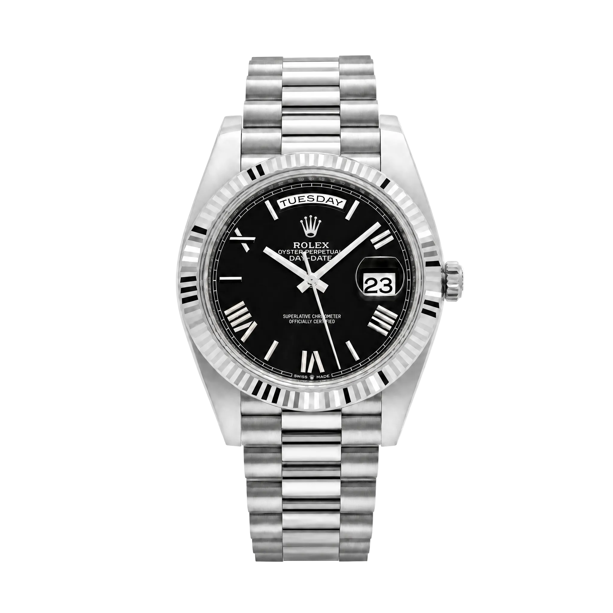 Lorinco Day Date - Baby Blue Silver