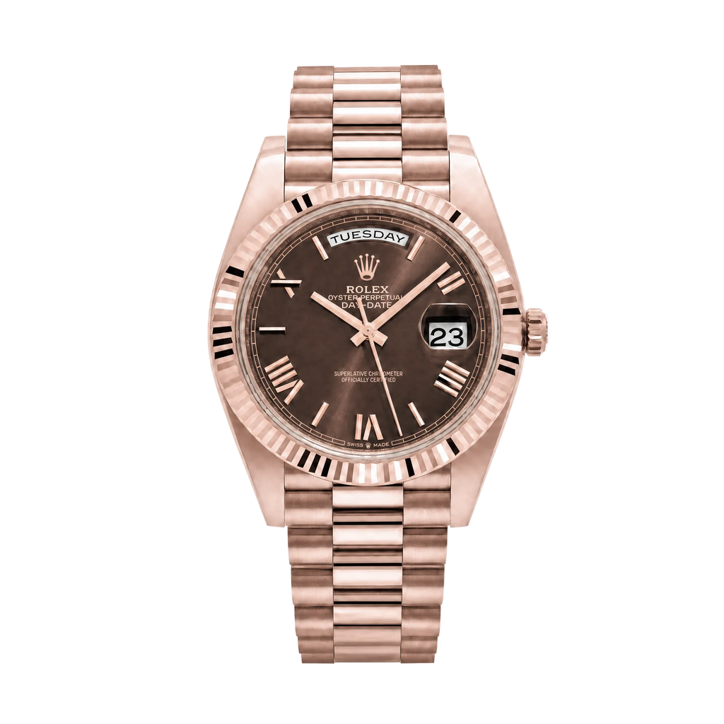 Lorinco Day Date - Green Silver